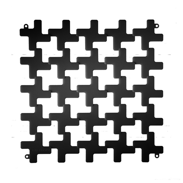 VedoNonVedo Montenapoleone decorative element for furnishing and dividing rooms - black