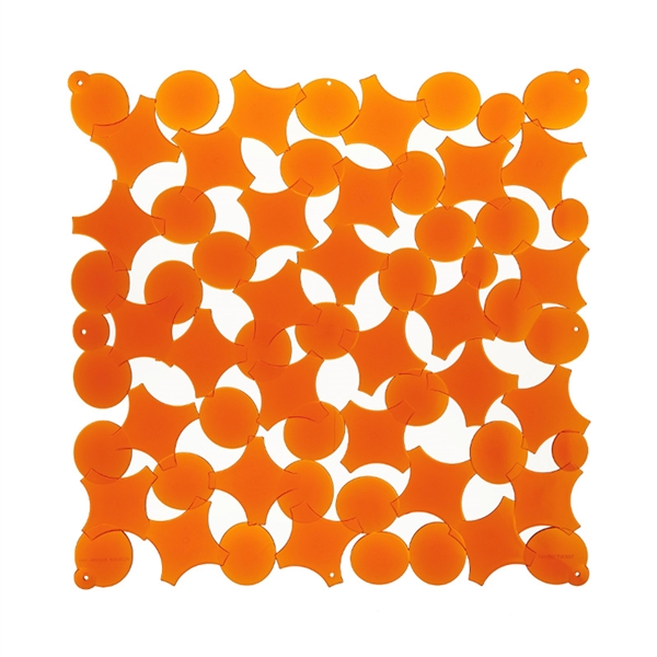 VedoNonVedo Party decorative element for furnishing and dividing rooms - transparent orange