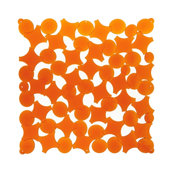 VedoNonVedo Party decorative element for furnishing and dividing rooms - transparent orange