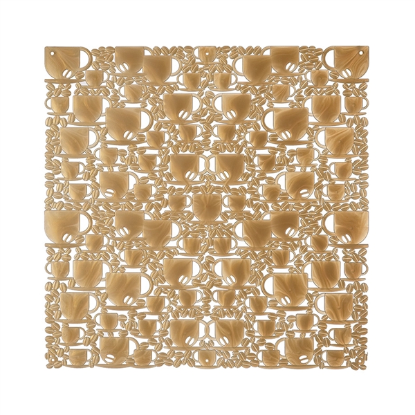 VedoNonVedo O'Caffé decorative element for furnishing and dividing rooms - transparent gold