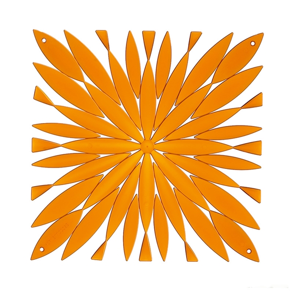 VedoNonVedo Daisy decorative element for furnishing and dividing rooms - transparent orange