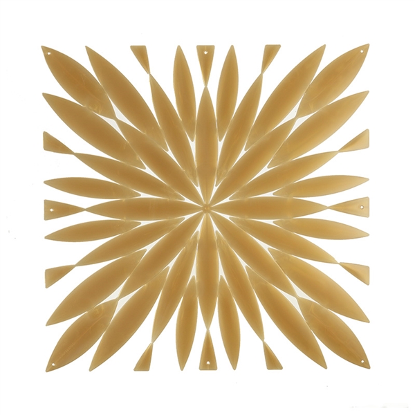 VedoNonVedo Daisy big decorative element for furnishing and dividing rooms - transparent gold