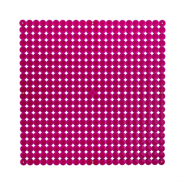 VedoNonVedo Timesquare big decorative element for furnishing and dividing rooms transparent fuchsia