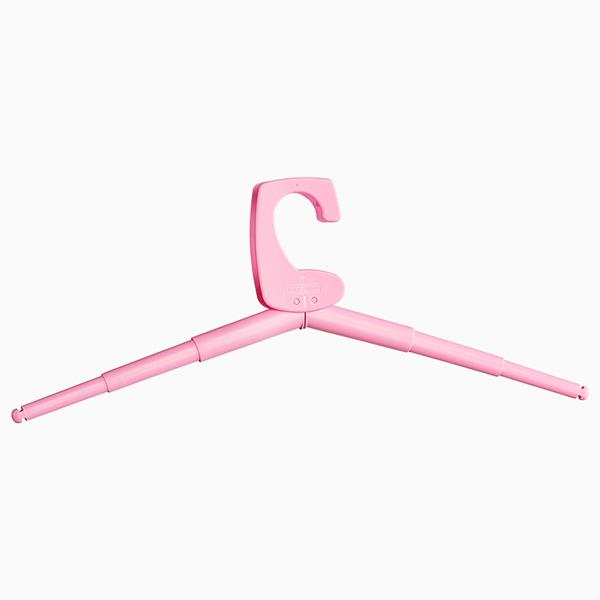 Hanger Pocket-sized clothes hanger pink