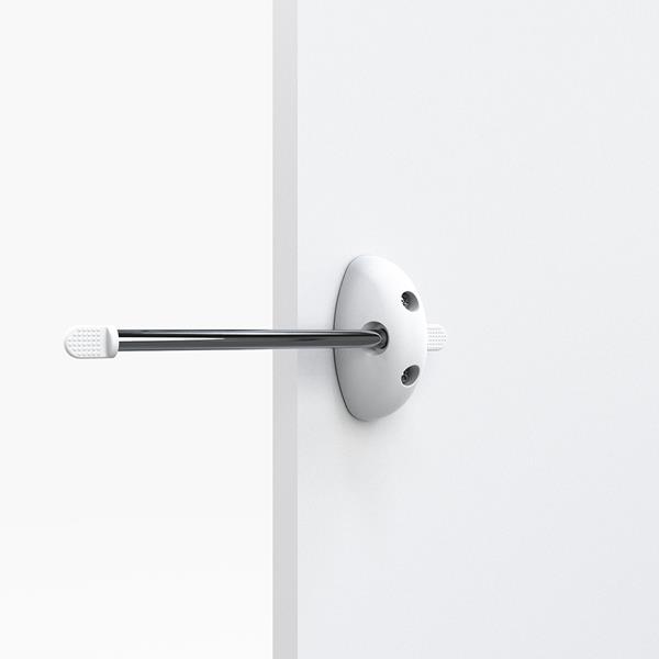 Tirataka pull-out valet rod - white-bright aluminium
