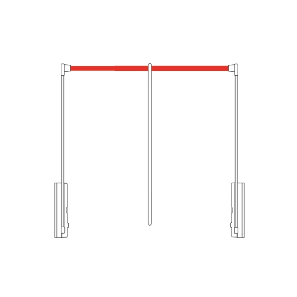 Tubo portabiti cm 77-120 - cromato