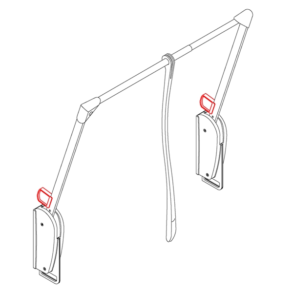 Pair of tilting device transparent