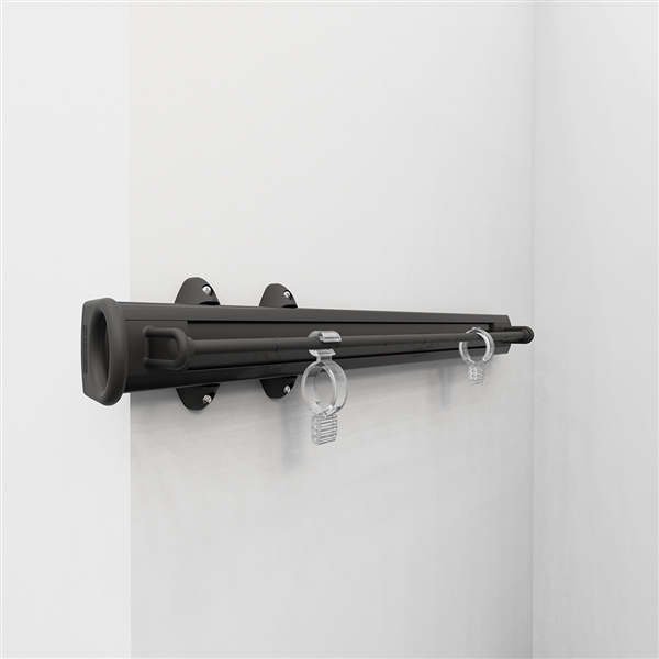 Pull-out scarf rack - brown-brown