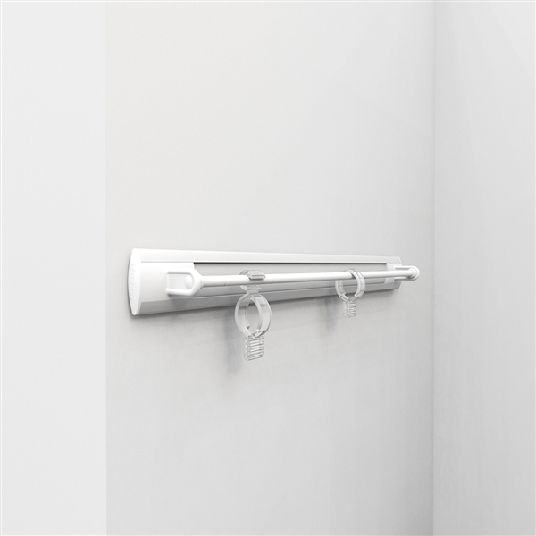 Fixed scarf rack - white-white
