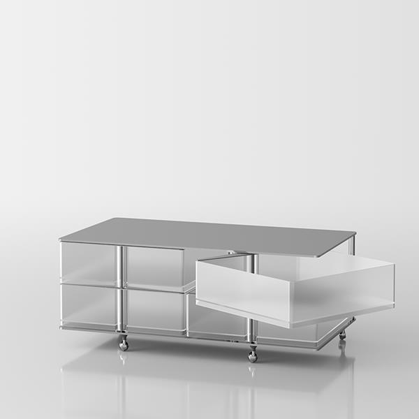 Itaca 2+2 Swivel-opening chest of drawers